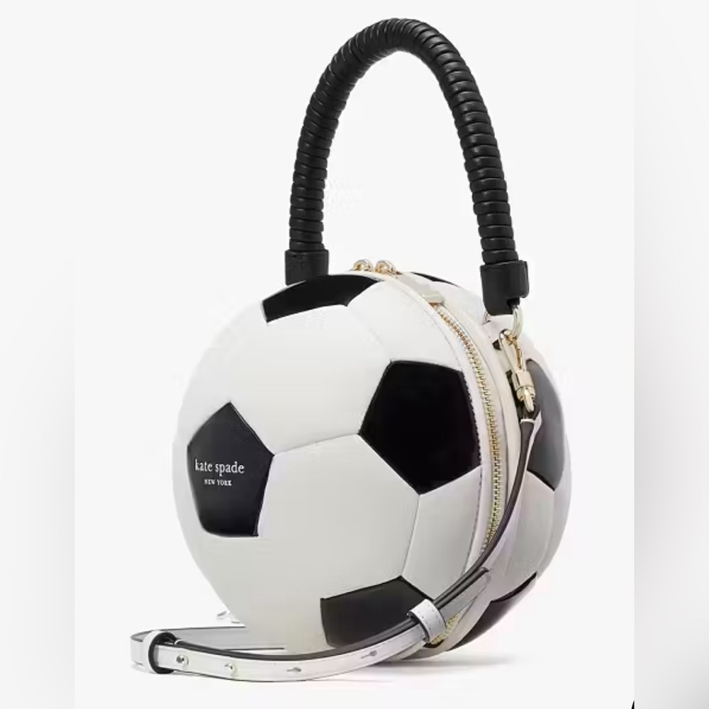 FACTORY SEALED! Kate Spade ♠️ Kick Off 3d Soccer Ball ⚽️ Bag - Picture 4 of 8